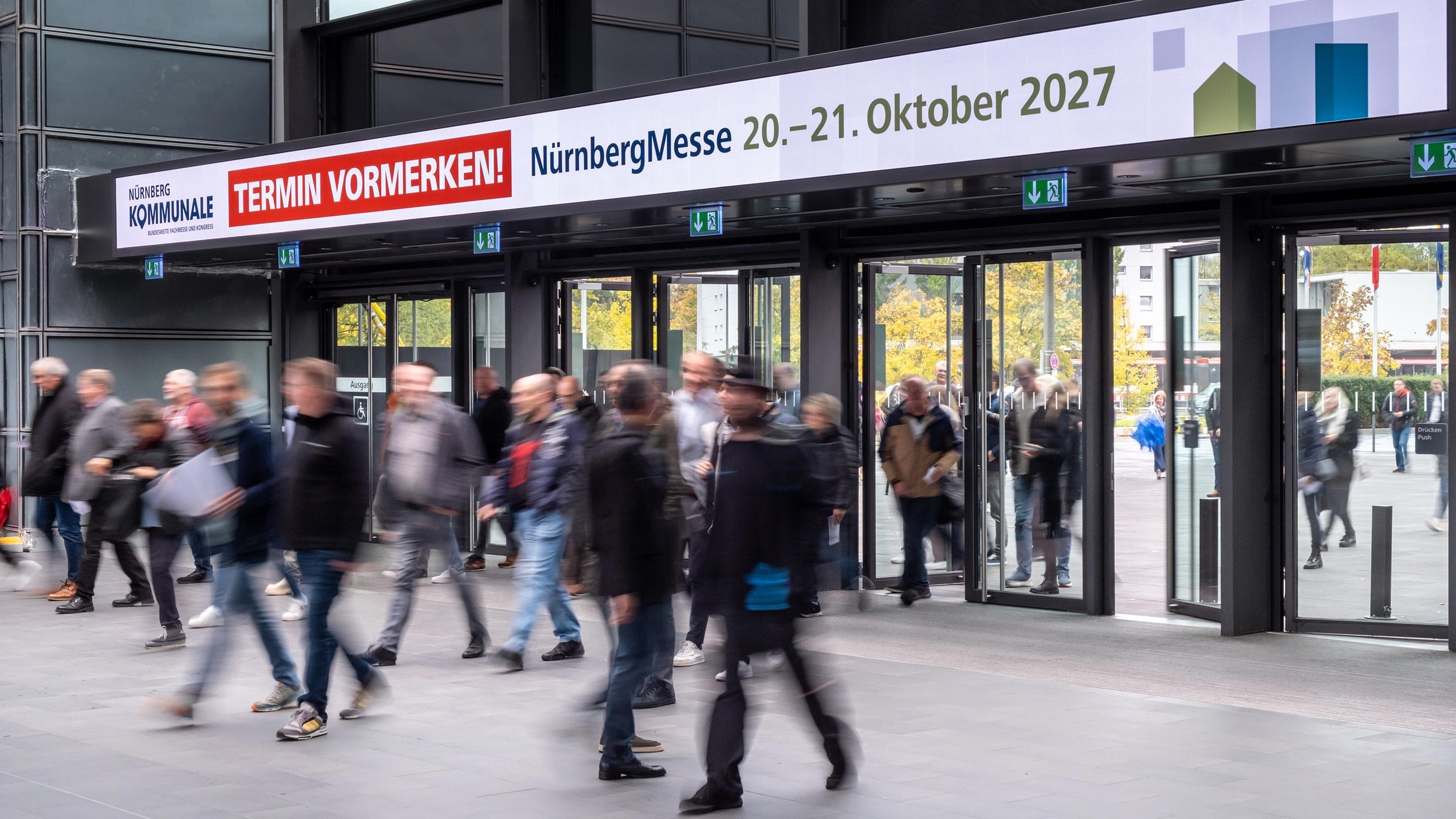 Eingangsbereich Messe Nürnberg KOMMUNALE 2025